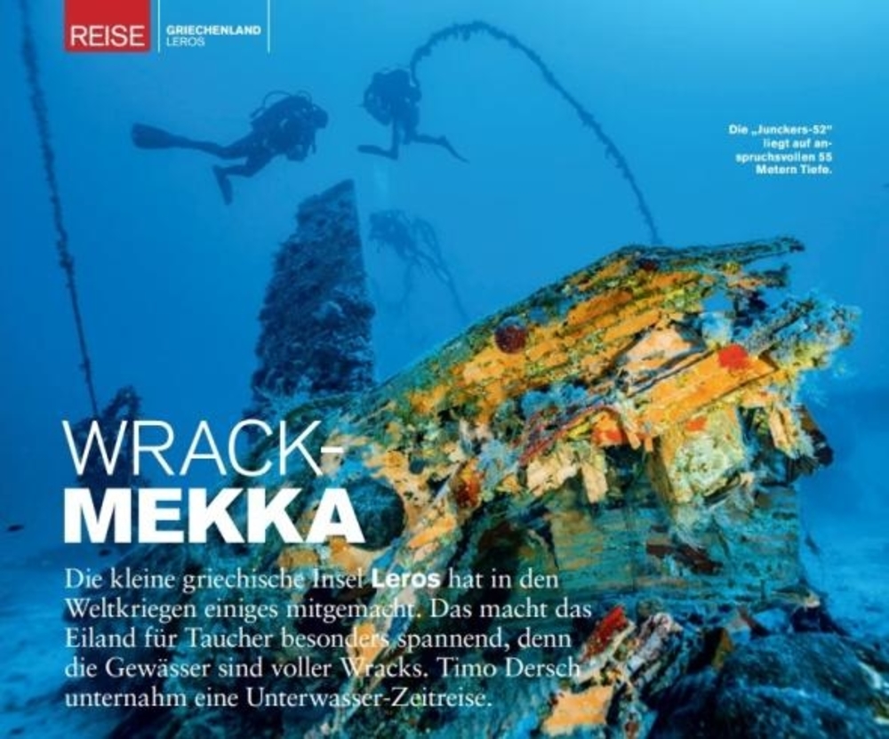 Underwater Treasures of Leros Highlighted in German Media